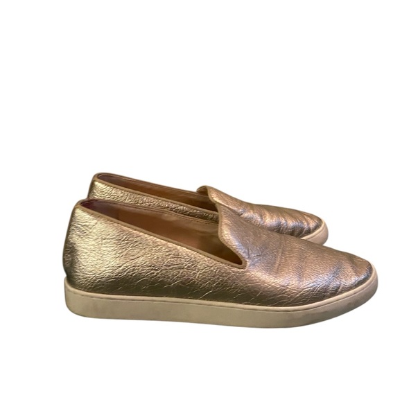 Birdies Size 8.5 Swift Gold Leather Upper Slip-On Loafers - Picture 3 of 12